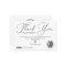 Minimal White Black Script Customer Thank You