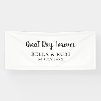 Minimal White | Clean Simple Wedding Design Banner