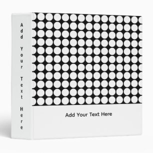 Minimal White Dots on Solid Black Background Binder