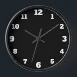 Minimal White Large Numbers | Minimal Black Clock<br><div class="desc">Minimal White Large Numbers | Minimal Black Clock</div>