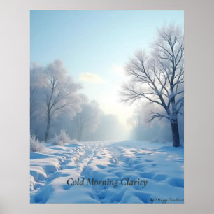 Minimal Winter Calm Poster – Neutral Wall Art