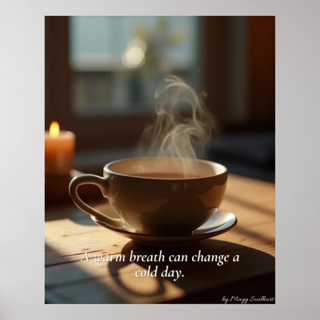 Minimal Winter Calm Poster – Neutral Wall Art (Front)