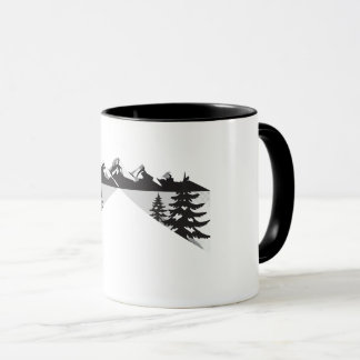 Minimal Winter Landscape Design Mug