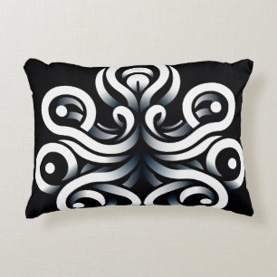 Minimal Zen Sacred Geometric Mandala Abstract Accent Pillow