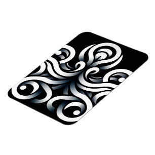 Minimal Zen Sacred Geometric Mandala Abstract Magnet