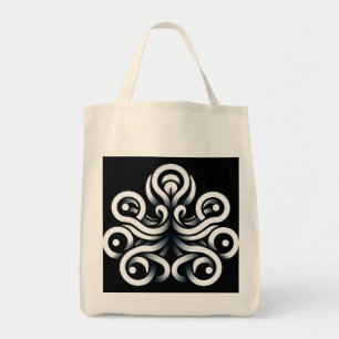 Minimal Zen Sacred Geometric Mandala Abstract Tote Bag