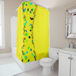 Minimalism Abstract Art Pale Blue Black Yellow