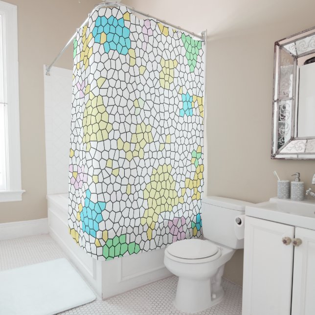 Minimalism Abstract Art Pale Pastel Cells (In Situ)