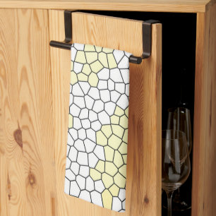 Minimalism Abstract Art Pale Pastel Cells Kitchen Towel