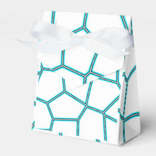 Minimalism Abstract Art Pale Turquoise White Cells Favor Box