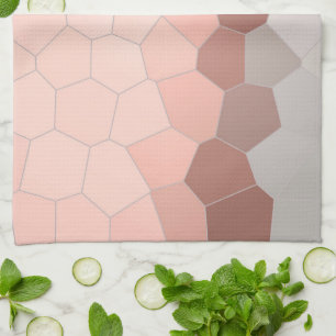 Minimalism Abstract Art Pastel Grey Cells Kitchen Towel
