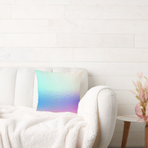 Minimalism Abstract Art Purple Pink Blue Throw Pillow