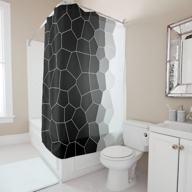 Minimalism Abstract Grey White Cells (In Situ)