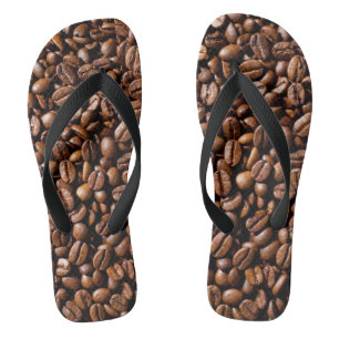 Minimalism Conceptual Coffee Beans Shop Flip Flops