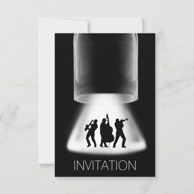 Minimalism Festival Jazz Concert  Invitation (Front)
