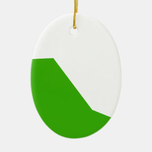 Minimalism Green White Ceramic Ornament