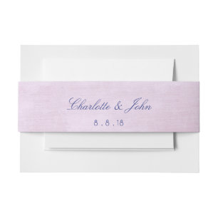 Minimalism Lila Purple Return Address Labels Invitation Belly Band