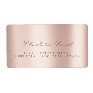 Minimalism Pink Rose Blush Return Address Labels