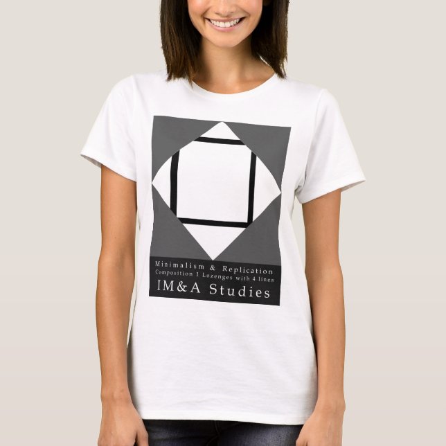 Minimalism Replication 1 Composition 1 Lozenges W T-Shirt (Front)