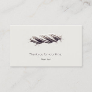 Minimalism rope visiting card