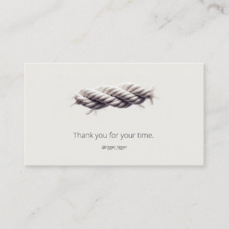 Minimalism rope visiting card