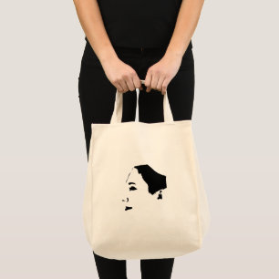 Minimalism Sketch Drawing Woman Lady Girl Tote Bag