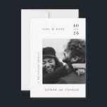 Minimalism Typography Save The Date<br><div class="desc">This simple save the date card features minimalism style typography design and two customizable photos for your modern wedding.</div>