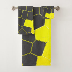 Minimalisme Abstrait Art Jaune Gris Blanc Cellules