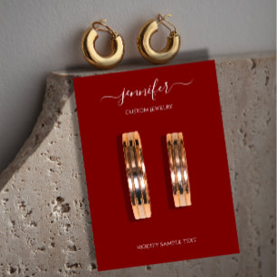 Minimalisme des cartes à bijoux faites main Logo 