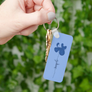 Minimalisme Porte-clés Fleur Simple