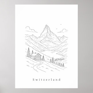 Minimalisme Suisse Impression d'art en ligne | Sca