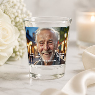 Minimalist 1 Special Photo Celebration of Life Shot Glass