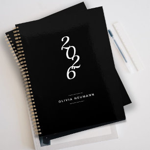 Minimalist 2022 Black and White Weekly   Monthly P Planner