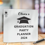 Minimalist 2024 Graduation Party Planner File Binder<br><div class="desc">Minimalist 2024 Graduation Party Planner File. A stylish way to keep your grad party planning notes and checklists organised. With graduate cap motif and simple Typography which you can easily personalise. You can also change text and background Colours if you wish via the edit further option.</div>