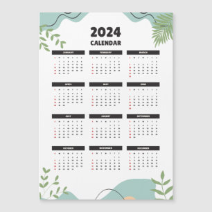 Minimalist 2024 Magnetic Calendar