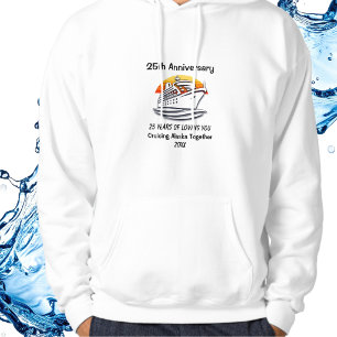 Minimalist 25th Anniversary Cruise Personalize Hoodie