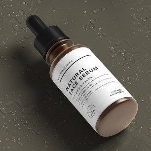 Minimalist 2 OZ Bottle Waterproof Product Label
