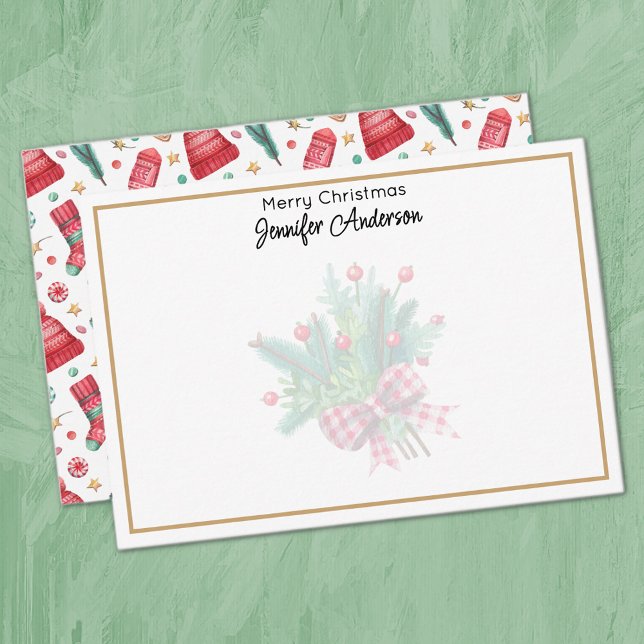 Minimalist 3.5x5-in Illustrated Christmas Elements Card (Creator Uploaded)