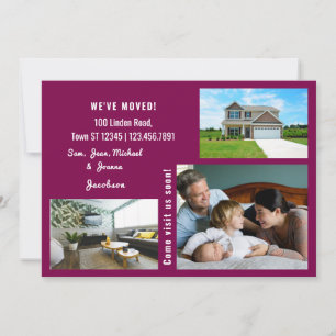 Minimalist 3 Photos We Moved Moving Announcement