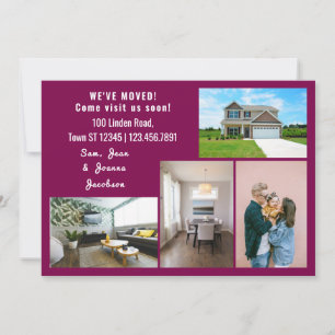 Minimalist 4 Photos We Moved Moving Announcement