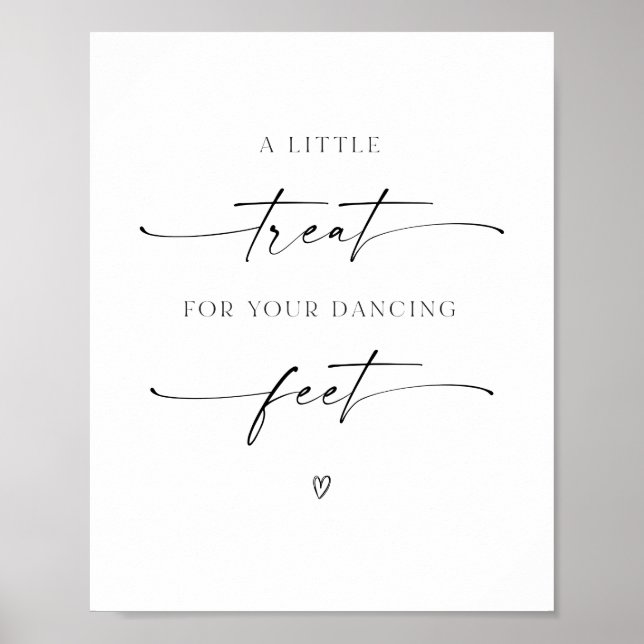 Minimalist A Little Treat For Your Dancing Feet Poster (Front)