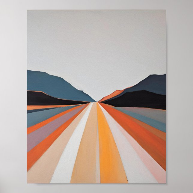 Minimalist Abstract Art Print | Modern Wall Decor (Front)