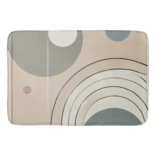 Minimalist Abstract Bath Mat (Front)