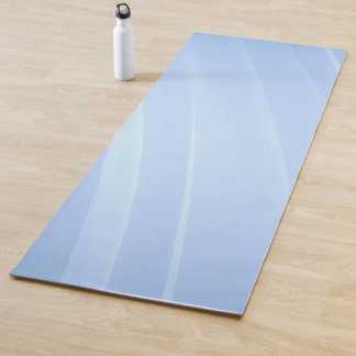 Minimalist Abstract Blue Lines Yoga Mat