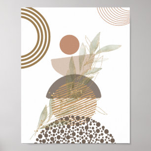 Minimalist Abstract Boho Design Poster