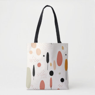 Minimalist Abstract Boho Pattern Tote Bag