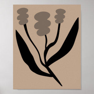Minimalist Abstract Botanical Matisse Style Poster