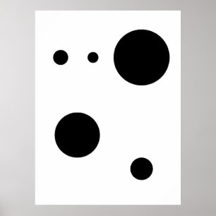 Minimalist Abstract Circle Art   Modern Geometric  Poster