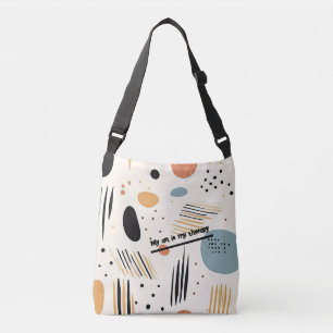 Minimalist, abstract, customizable crossbody bag