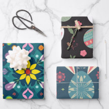 Minimalist Abstract Easter Egg Wrap